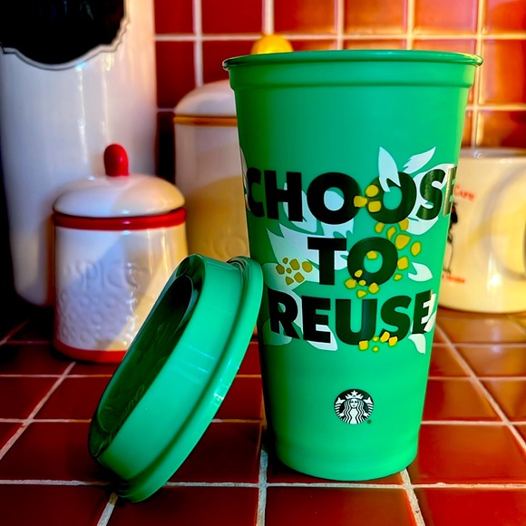 Starbucks 2023 Spring 'choose to
NWT
reuse ' Green Reusable Cup - Picture 1 of 2